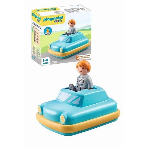 Playmobil 1.2.3 푸시 앤 고 카