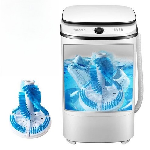 MONTHERIA 미니세탁기 세탁기 신발 세탁 가능 탈수 A598-105, 블랙 세탁+탈수+신발세탁