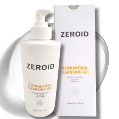 [hot] 제로이드 더마뉴얼 클렌징 젤 450ml 1개 ZEROID DERMANEWAL CLEANSING GEL 노폐물클렌징 촉촉한피부유지 저자극보습클렌저