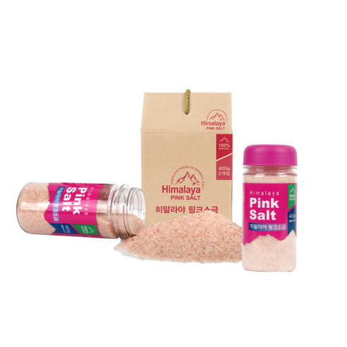 PEACH 히말라야 핑크 솔트 소금, 고운소금, 2개, 400g