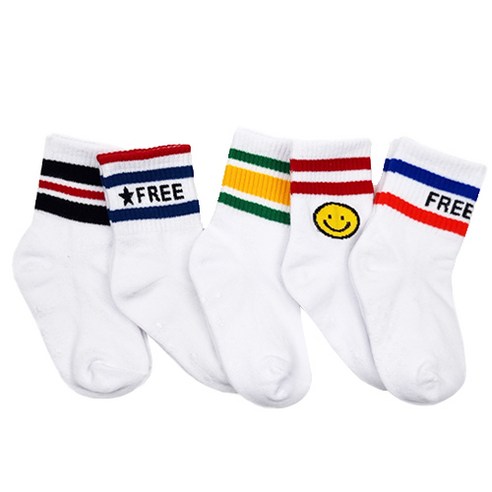 아이의 발에 행복을 더하는 올리싹 아동용 크루스타일 중목양말!