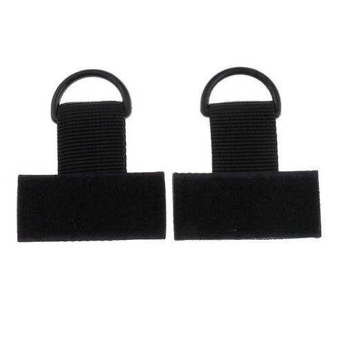2pcs 하이킹 배낭 배낭 MOLLE 나일론 T 웨빙 D 링, 블랙, {"수건소재":"나일론 플라스틱"}