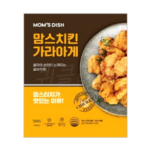 맘스터치 치킨 가라아게, 500g, 16개