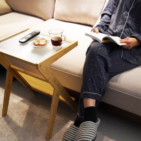 편안함과 스타일의 완벽한 조화: 루이자몰 대나무 원목 협탁 사이드테이블