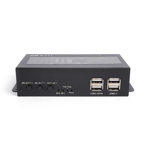 (NEXT 7702KVM-4KDUAL) 2포트 HDMI 듀얼모니터 KVM스위치 4K60Hz, 1개 7460kvmex