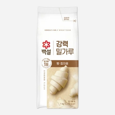 백설 강력밀가루 1kg (강력분), 1개