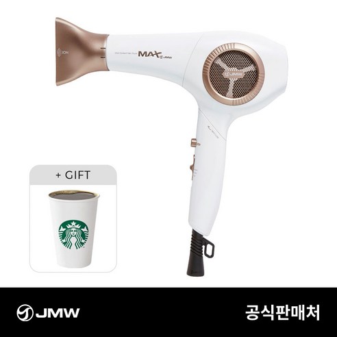 JMW 맥스 MF5001A 항공모터 접이식 헤어 드라이기 화이트