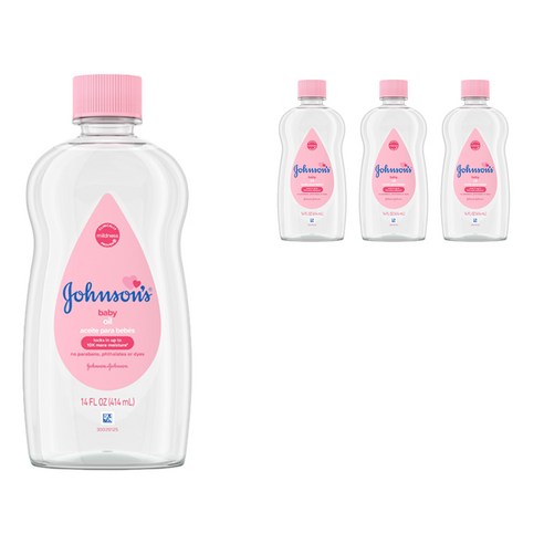 존슨즈베이비 오일, 414ml, 4개