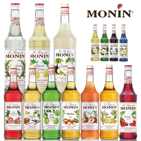 [커피만나] 모닌 시럽 바닐라 카라멜 헤이즐넛 46종, 10_모닌 피치 시럽 1000ml, 1000ml, 1개