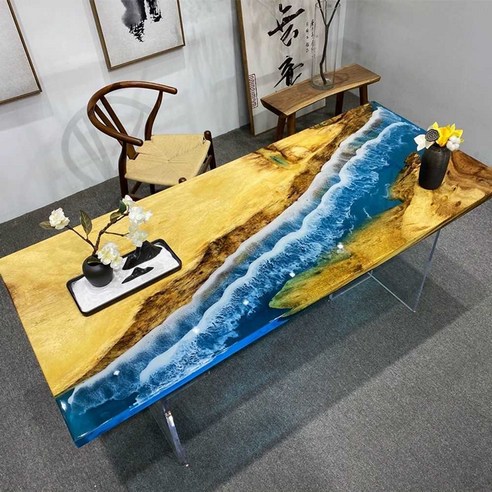 자연과 예술의 조화: 우드 레진 우드슬랩 테이블의 매혹적인 세계로 레진테이블