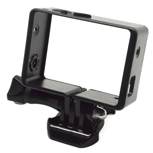 AFBEST Gopro Hero 4 3 용 표준 테두리 프레임 케이스 Go Pro 3+ 액세서리 블랙 액션 카메라 보호, 검정