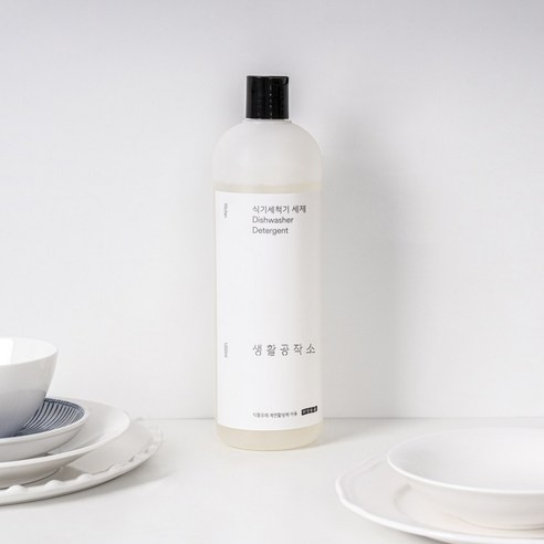 생활공작소 식기세척기용 액체세제, 1L, 3개