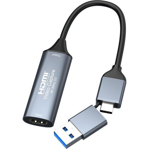 4K HDMI to USB 3.0 Type C 비디오 캡처 카드 1080P 60FPS 캠 링크 어댑터 스트리밍 게임 화상