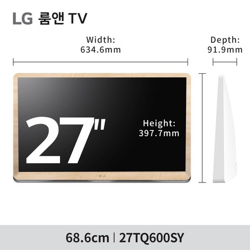 스마트 엔터테인먼트의 완벽한 조화: LGTV 27TQ600SY 2세대 룸앤TV