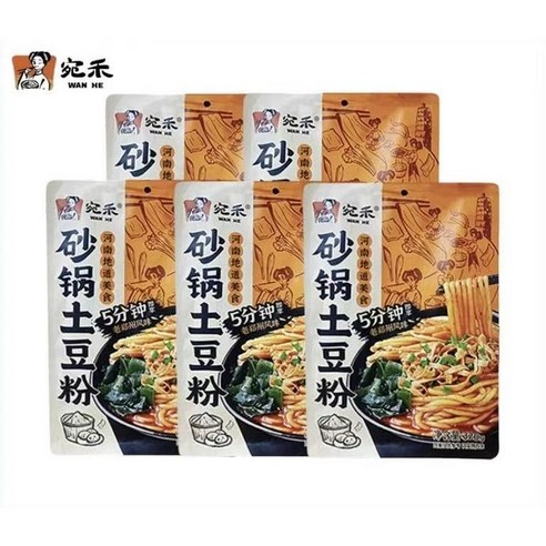 [고품질 중국식품 직배송] 완허 즉석 투도우펀 중국감자면 마라탕 마라샹궈 간편식 감자면 원산지 중국