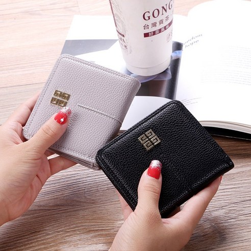 한국 아름다움 새로운 큰 짧은 작은 지갑 여성 패션 20% 버클 지갑 미니 지갑 얇은 카드 가방