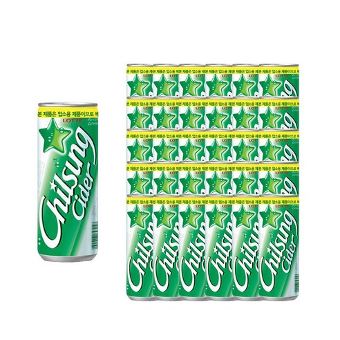 롯데칠성음료 칠성사이다, 245ml, 30개 칠성사이다245 롯데칠성음료 칠성사이다, 245ml, 30개 칠성사이다245