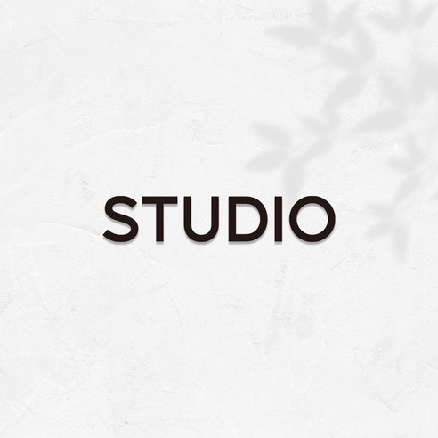 마마픽스 아크릴 도어사인 표지판 블랙, 1개, STUDIO