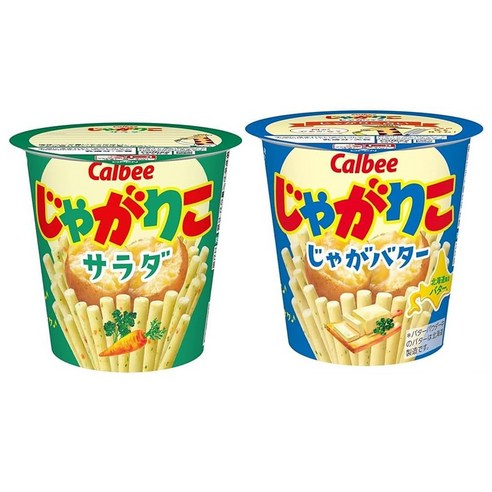 칼비 자가리코 2종 55g x 24개 세트, 사라다맛 & 버터맛 칼비 자가리코 2종 55g x 24개 세트, 사라다맛 & 버터맛