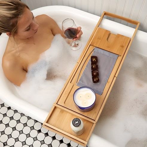 나만의 힐링 타임, 원목 반식욕 욕조 트레이로 완성하는 완벽한 휴식 반신욕트레이