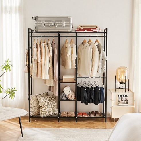 옷장 부족? 좁은 방도 넓게 쓰는 마법, 다용도 행거옷장 솔직 후기! 행거옷걸이