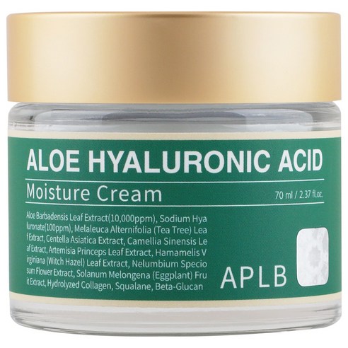 APLB 알로에 히알루론산 수분크림, 1개, 70ml