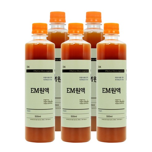 이엠그린 EM(이엠)원액 500ml 5병 세트