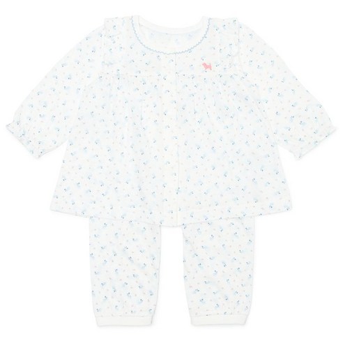 사랑스러운 아기를 위한 섬세한 선택, 블루독베이비 플라워프릴내의 블루독베이비내의