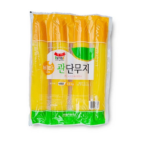 일미농수산 일가집 관단무지 3.5kg(박스) - 상세설명 필수 확인!!!(주말제외 7일 이상 소요), 3개, 3.5kg