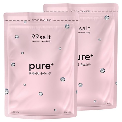 [구구솔트] 미세플라스틱 걱정없는 천연 용융소금 조리용, 250g, 2개