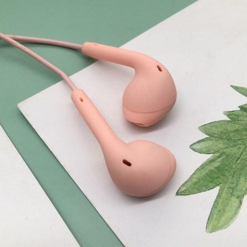 [XIG] 3.5mm In-Ear 휴대용 스포츠 이어폰 유선 슈퍼베이스 내장 마이크 유선 이어폰 핸즈프리 스마트 폰 화웨이, {"크기":"러시아"}, Pink