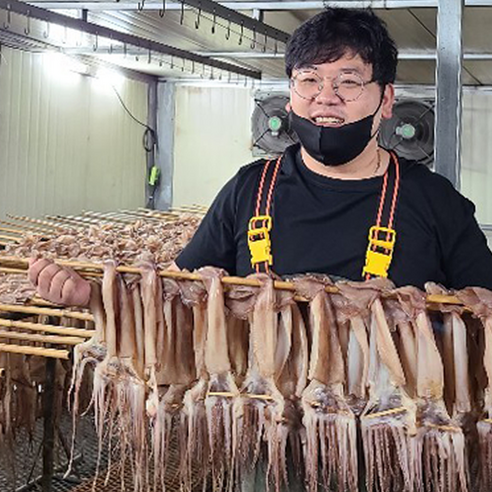 꽃보다오징어 염분을제거한 국내가공 삼삼마른오징어 20마리 1축 1.5kg 1.7kg 2kg 2.6kg, 2kg 내외, 1개  Best 5