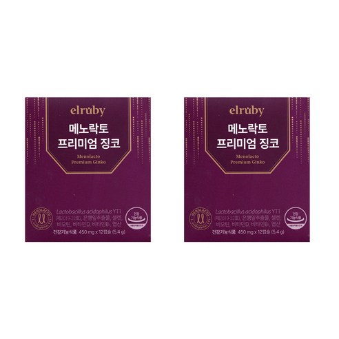 휴온스 엘루비 메노락토 프리미엄 징코 12일분