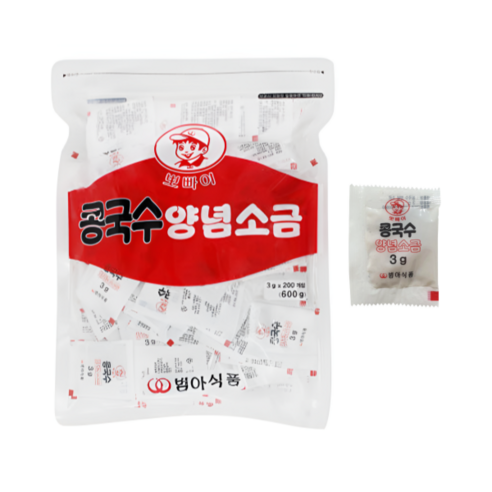 범아 뽀빠이 콩국수 양념소금 (3g 200개입)