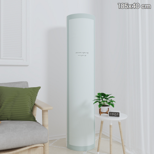 브이럽스 원형 스탠드 스판 에어컨 커버, 그린