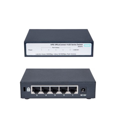 기가 5포트 스위칭허브 JH327A HPE 1420 5G 3COM