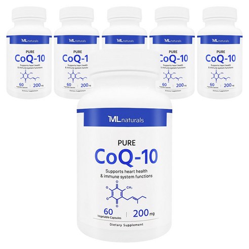 My Life 내추럴스 코큐텐 CoQ-10 200mg, 60정, 6개