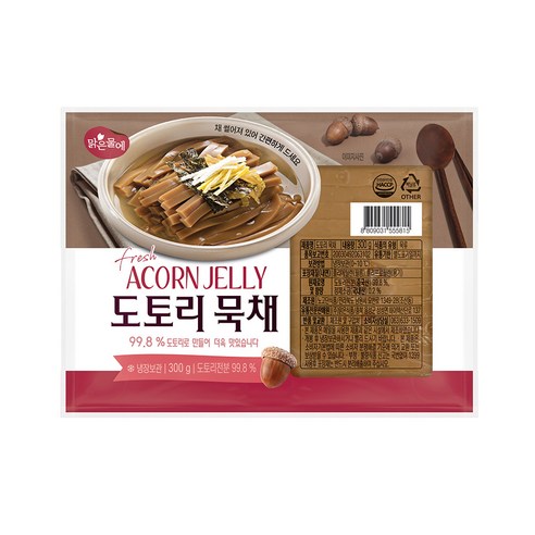 도토리묵채 300g, 1개 함께 먹을 맑은 물 묵사발 도토리묵채 300g, 1개 함께 먹을 맑은 물 묵사발