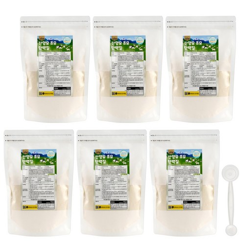 산양유 초유단백질 프로틴 분말 500g 대용량 알레, 6팩