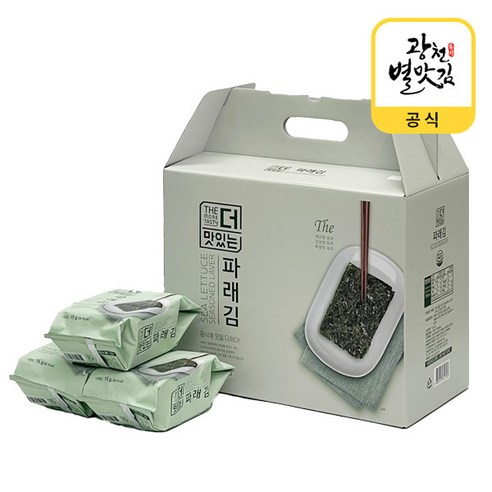광천 별맛 더 맛있는 파래김 식탁용 12봉, 1개