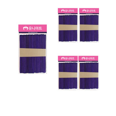 유니아트 2500 하드바 막대 대 50p, 보라, 75개입