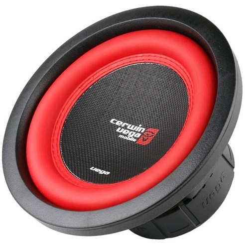 Cerwin Vega Vega 시리즈 20.3cm(8인치) 듀얼 2옴 고성능 서브우퍼 - 250W RMS 자동차 오디오 시스템을 위한 향상된 베이스 내구성 있는 탄소 섬유 콘, Cerwin Vega Vega 시리즈 20.3cm(8인