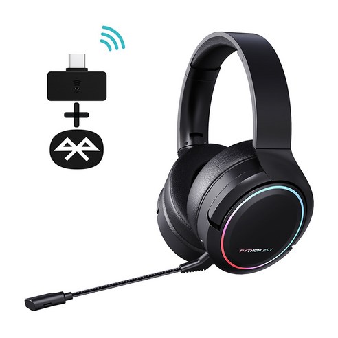 g435 게이밍용 예정 7.1 화이트 hp G Bluetooth, 3) 블랙2+ 듀얼 모드 RGB 조명