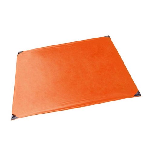 지상 못을 가진 휴대용 피크닉 매트 소형 바닷가 담요 천막 지상 장, 나일론, Orange-110x150cm