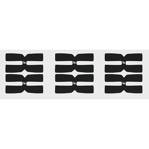비밀공간 테니스 납테이프 0.5g 3g 테니스용품 라켓튜닝, 1세트, 블랙6개