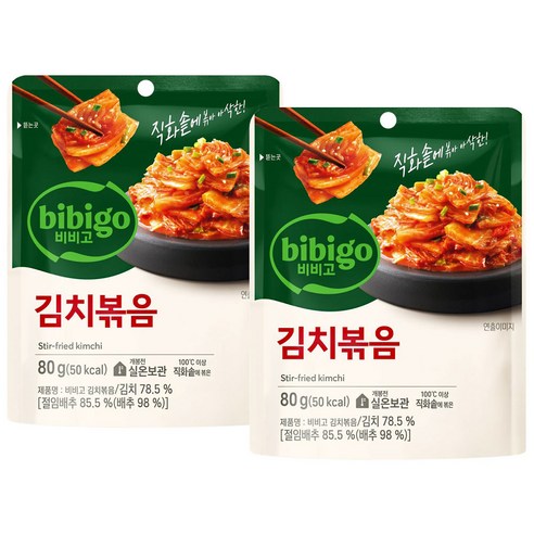 비비고 김치볶음, 80g, 1개