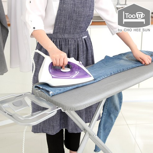 투유바이조희선 셀비 스탠드 코팅커버 다리미판(중형) 다림시트추가, 그레이, 1개