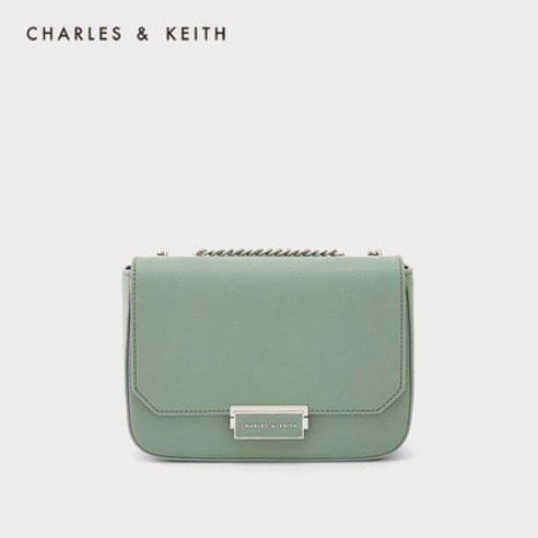 CHARLES KEITH 찰스앤키스 여성 체인 숄더 심플 크로스 스퀘어백 CK2-80671320-6