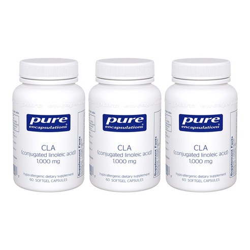 퓨어인캡슐레이션 CLA 1000mg 소프트젤 캡슐, 60개입, 3개, 60정