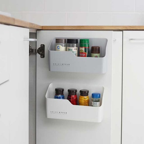 스타일을 완성하는데 필요한 작은 냉장고자석수납장 아이템을 만나보세요. 살림일기 1+1 싱크인 양념통 정리함 걸이형 선반: 주방 공간 혁명
